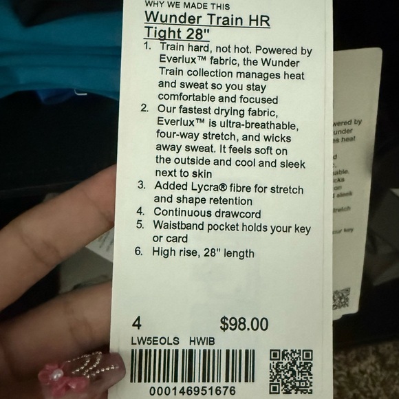 Size 4 Wunder train HR 28"
Hawaiian blue NWT - Picture 2 of 2